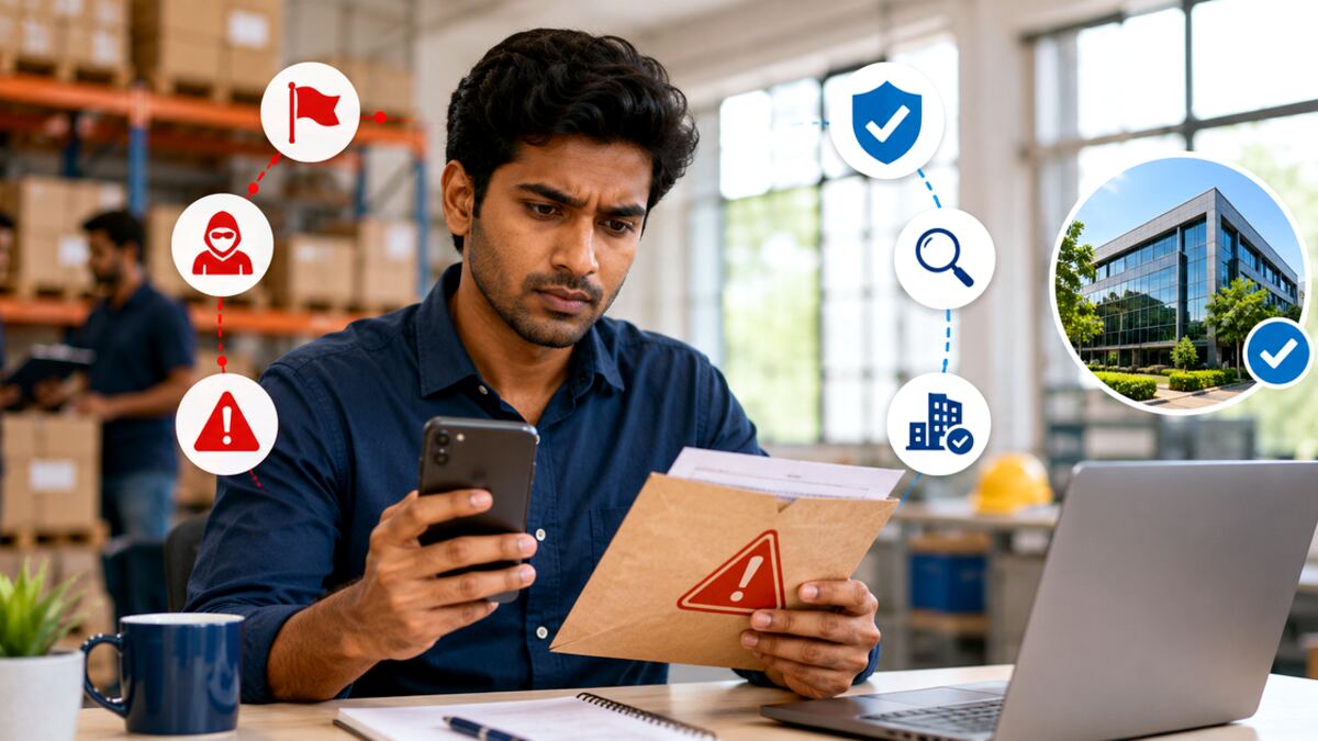 Risk-indicator checklist for a suspicious Dubai job offer.