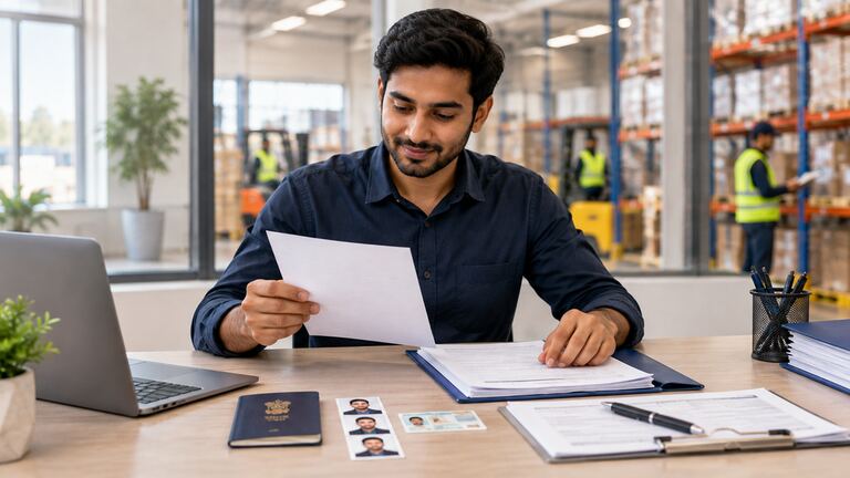 Application completeness checklist aligned with the warehouse application form.